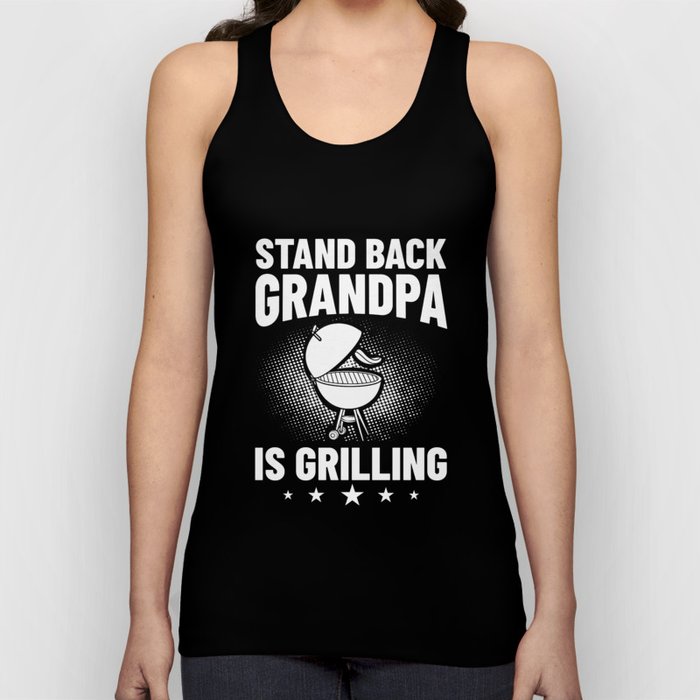 Grandpa Grilling BBQ Grill Smoker Master Tank Top