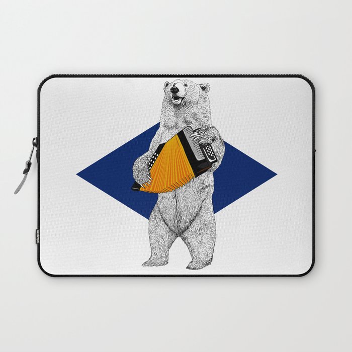 Accordion bear Laptop Sleeve