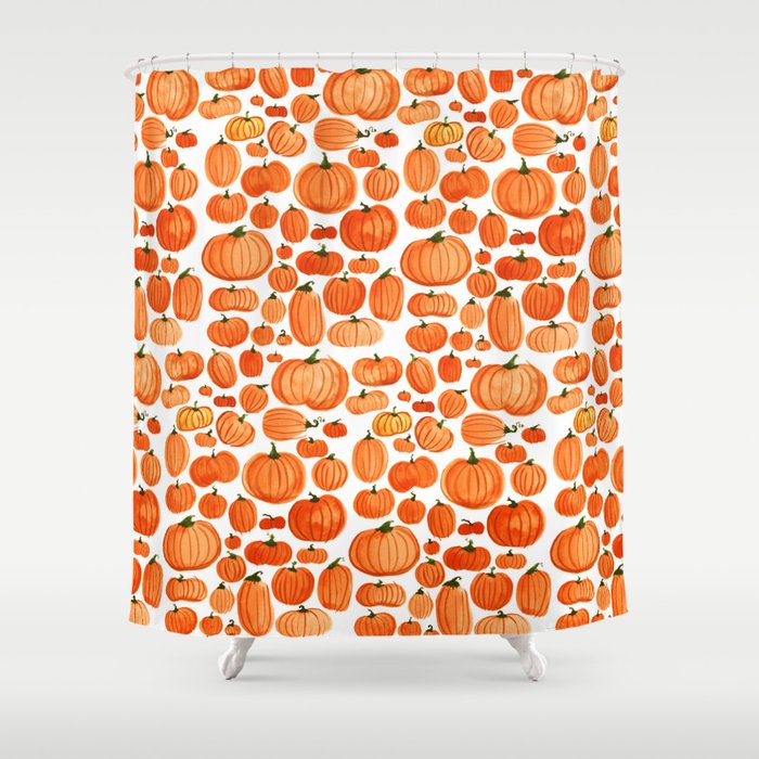 Pumpkins Shower Curtain