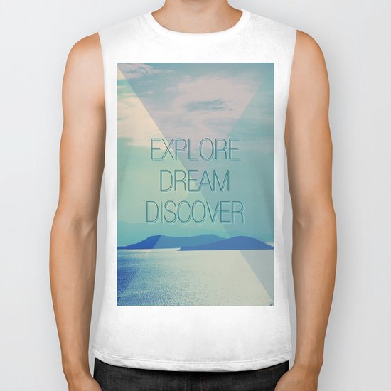 Explore Dream Discover Biker Tank