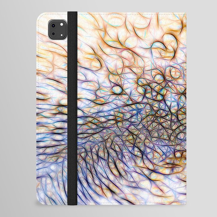 Dramatic Abstraction With Swirls iPad Folio Case