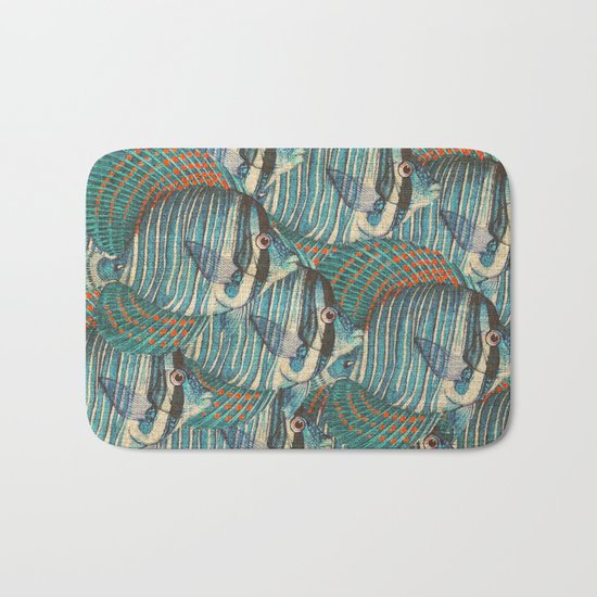 Crowd Fish 8 Bath Mat