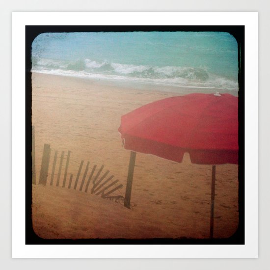 The Red Umbrella Art Print