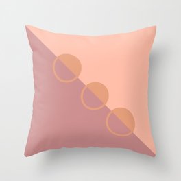 Abstract IV - peachy pink Throw Pillow