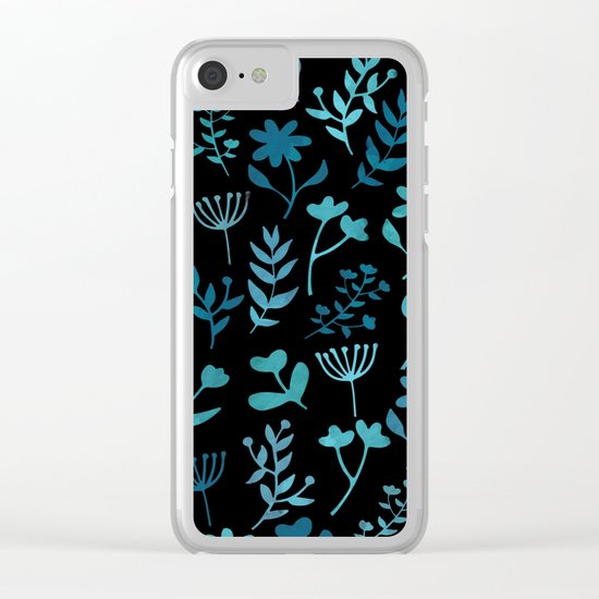 Lovely Pattern XIV Clear iPhone Case