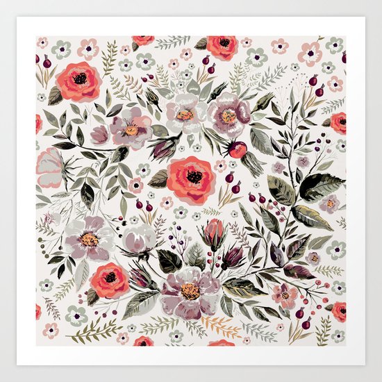 VS FLORAL Art Print