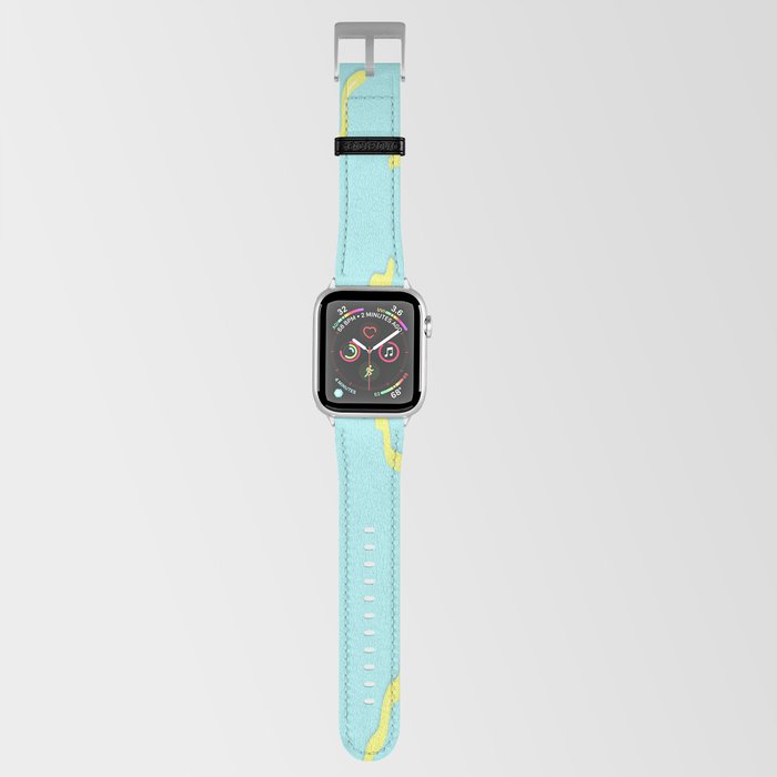 Fun patterns yellow Apple Watch Band