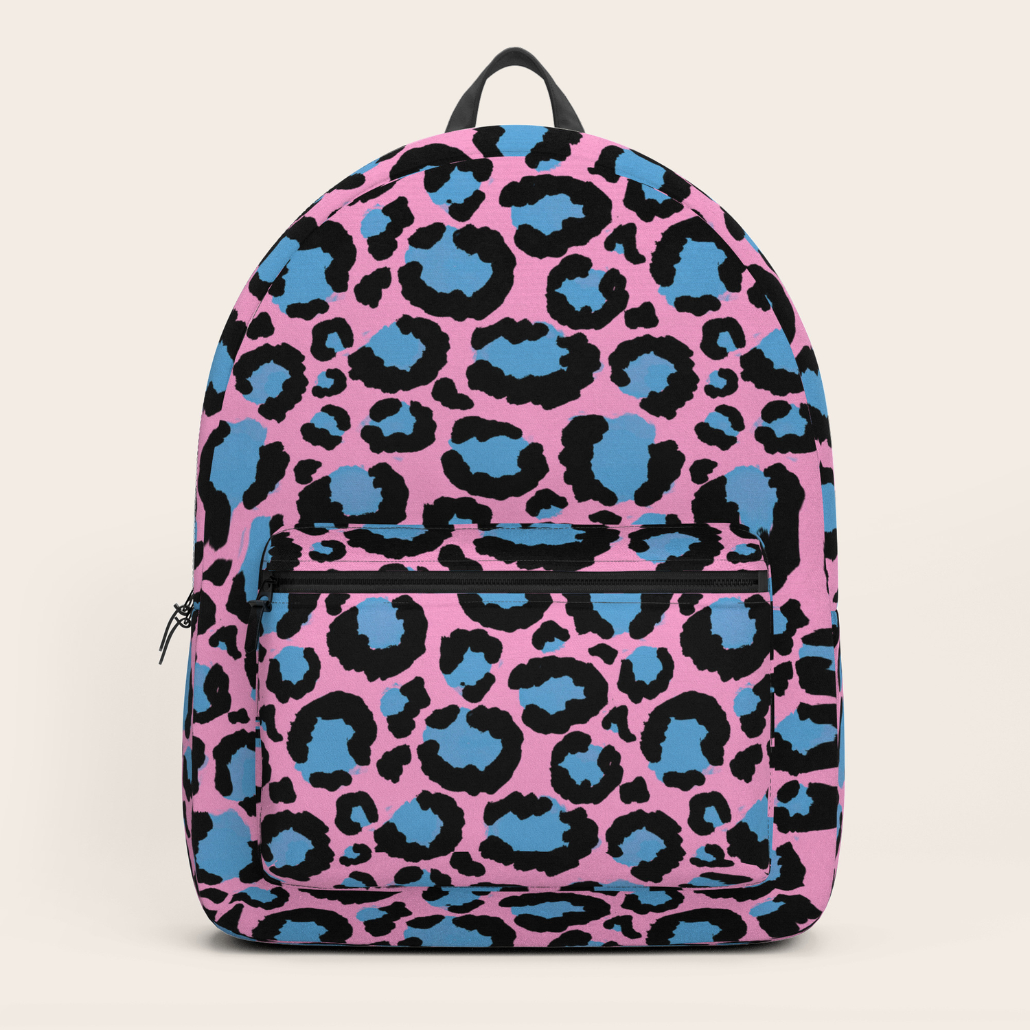 cheetah print pink backpack