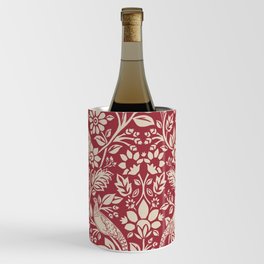 William Morris Merton Brer Rabbit Madder Red Pattern Wine Chiller