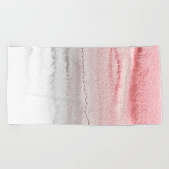WITHIN THE TIDES - ROSE TO GREY Beach Towel