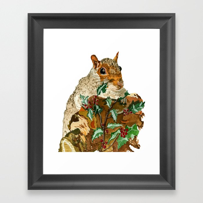 Squirrel Framed Art Print