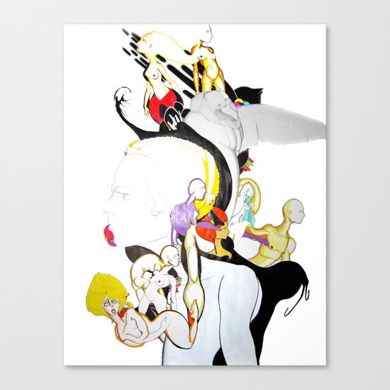 AROUND MY MIND Canvas Print