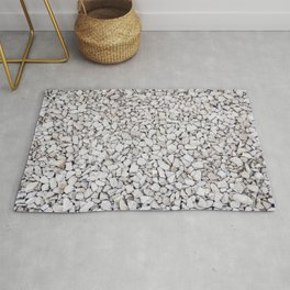 Small white stones pattern Area & Throw Rug