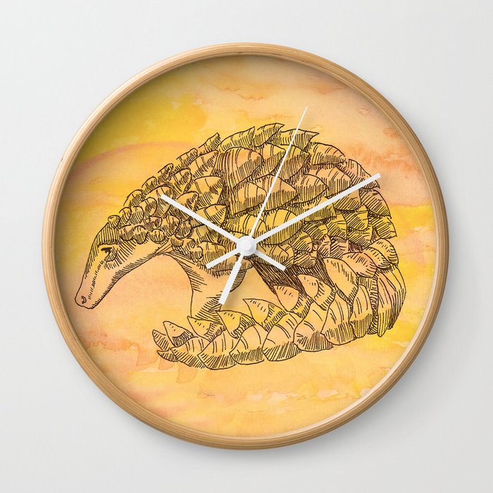 Pangolin Sun Wall Clock