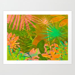 Neon Rainforest Art Print