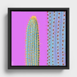 Saguaro Cacti Framed Canvas