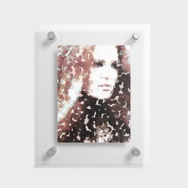 Within Abstract Textured Portrait of a Woman Floating Acrylic Print