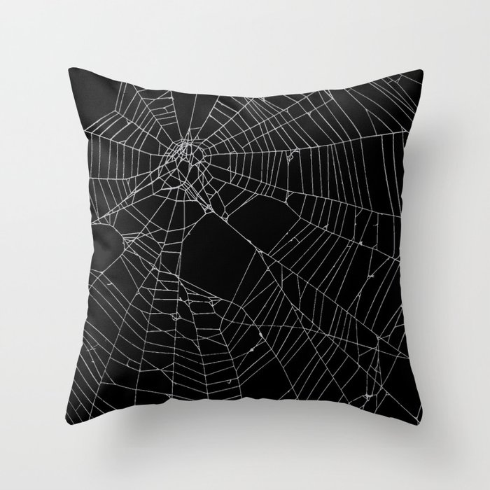 SpiderWeb Web Throw Pillow