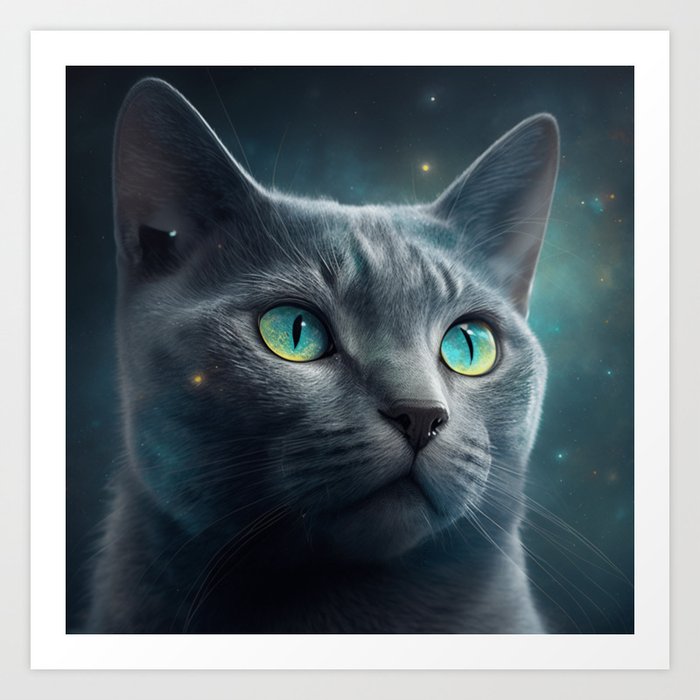 Cat in Space 1.1 Art Print