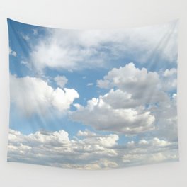 Clouds in a Blue Sky Wall Tapestry