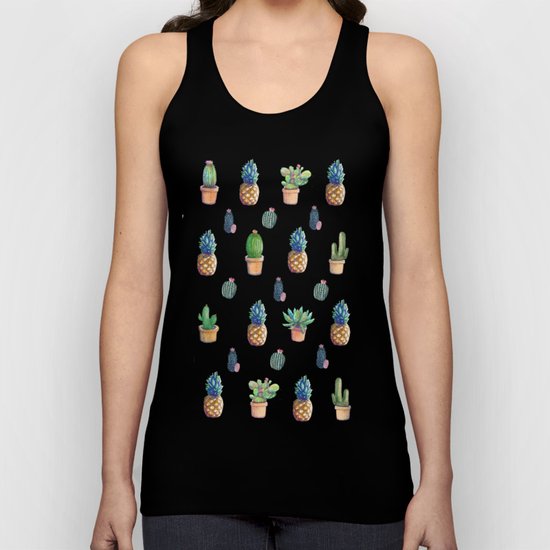 cactu and pineapple with new cactus Unisex Tank Top