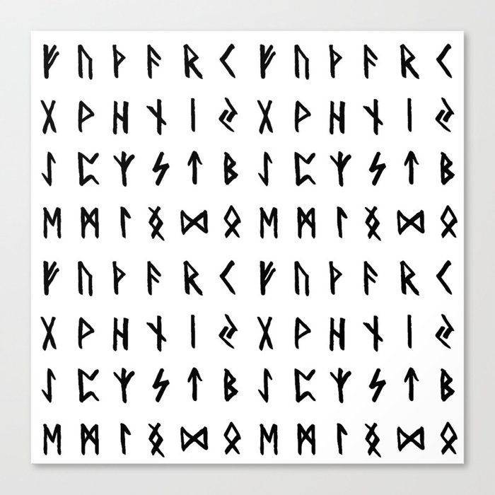 Nordic Runes Canvas Print