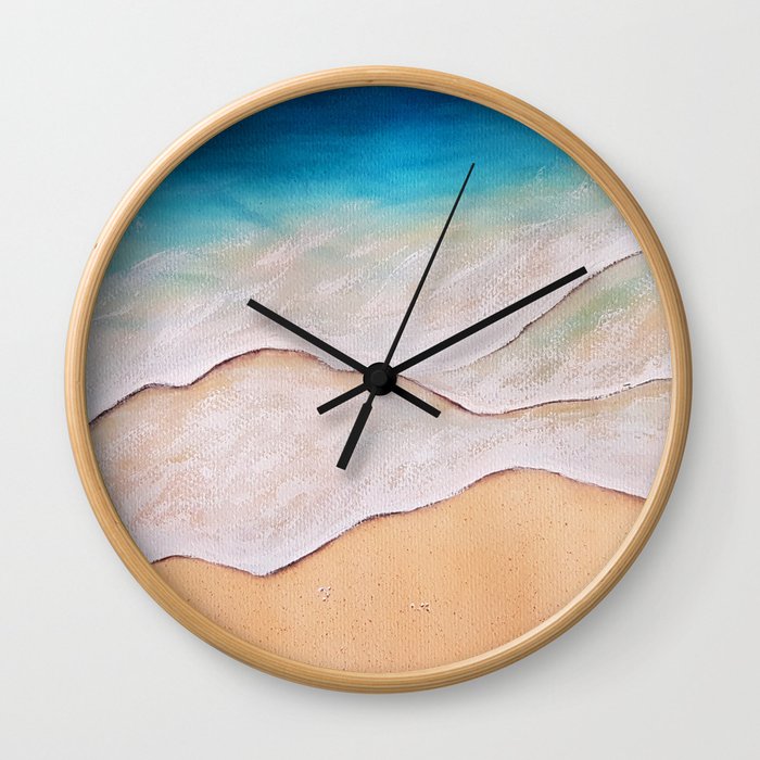 Sea, watercolor Wall Clock