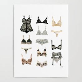 Lingerie Collage Poster