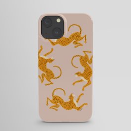 Leopard Race - pink iPhone Case