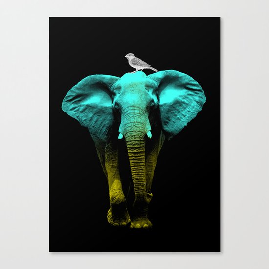 Friends for Life fluro Canvas Print