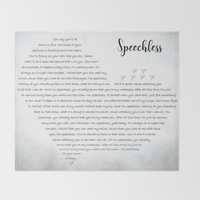 SPEECHLESS Lyrics - GIRLYMAN | eLyrics.net