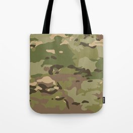 Woodland Hues Camo - MultiCam Camouflage Tote Bag