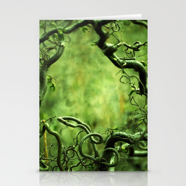 Green, green everywhere green! Stationery Cards