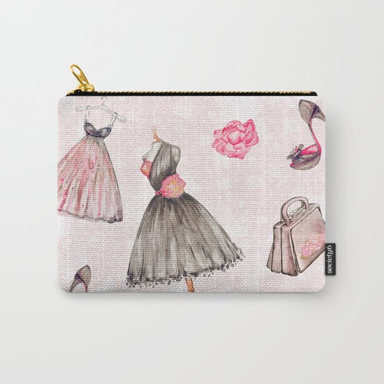 Black dress fashion #1 Carry-All Pouch
