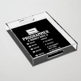 Coding Programmer Gift Medical Computer Developer Acrylic Tray