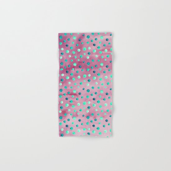 Polka Dot Pattern 08 Hand & Bath Towel