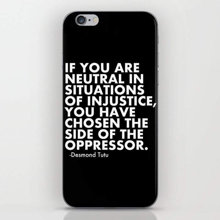 Human Rights Quote Protest Political iPhone Skin