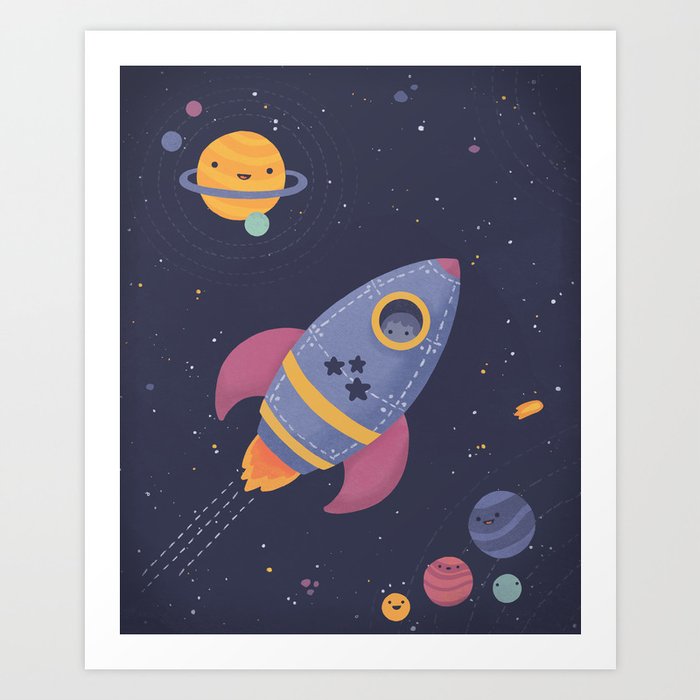 The Astronaut Art Print