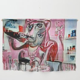 Panther At The Cola Bar In Spain Wall Hanging