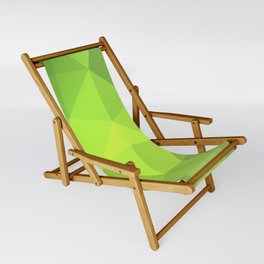 Green Coloured Honeycomb Pattern Sling Chair