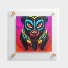 Mayan Panther Floating Acrylic Print