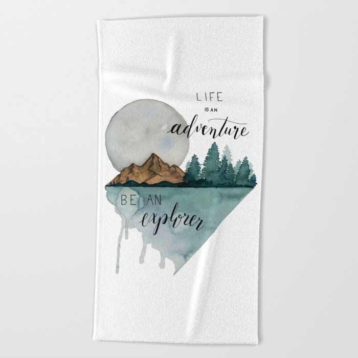 Life is an Adventure Beach Towel