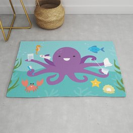 Under the Sea Octopus and Friends Rug