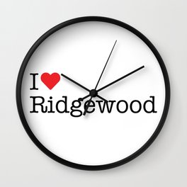 I Heart Ridgewood, NJ Wall Clock