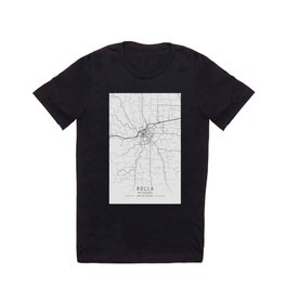 Rolla Missouri city map T Shirt