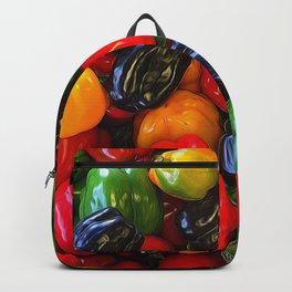 Colorful Bell Peppers Backpack | Peppers, Farmstand, Vegeatables, Bell, Food, Photo 