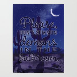 Please Don't - Purple Version Poster