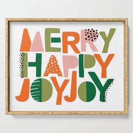Merry Happy Joy Joy Serving Tray