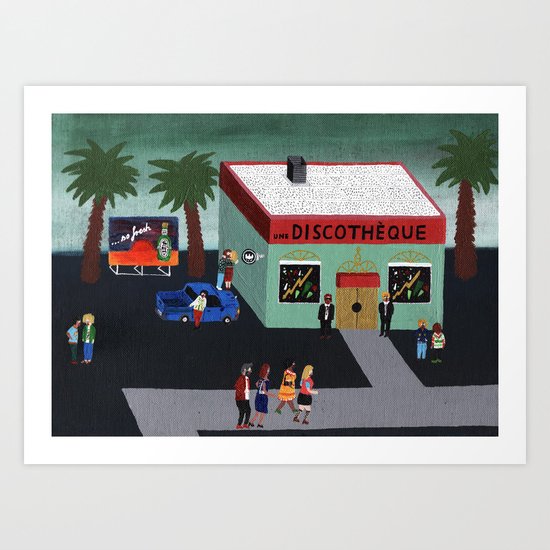 une Discothèque Art Print