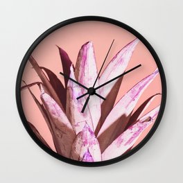 Pink Pineapple Wall Clock